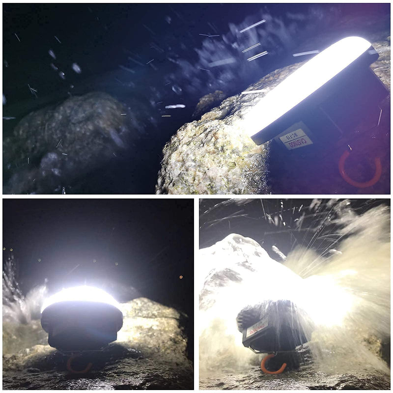 [Australia - AusPower] - IODOO 5000 mAh 3000LM Flashlight Portable LED Camping Lantern Rechargeable Light 15W with Magnet, IPX4 Waterproof Tent Light Survival Kits Power Failure for Christmas Gift 