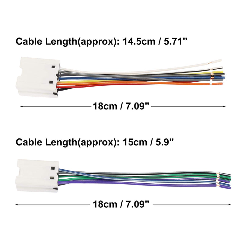 [Australia - AusPower] - X AUTOHAUX 70-7550 Car Stereo CD Player Wiring Harness Set Wire Radio Adapter Install Plug for Nissan 1995-2006 