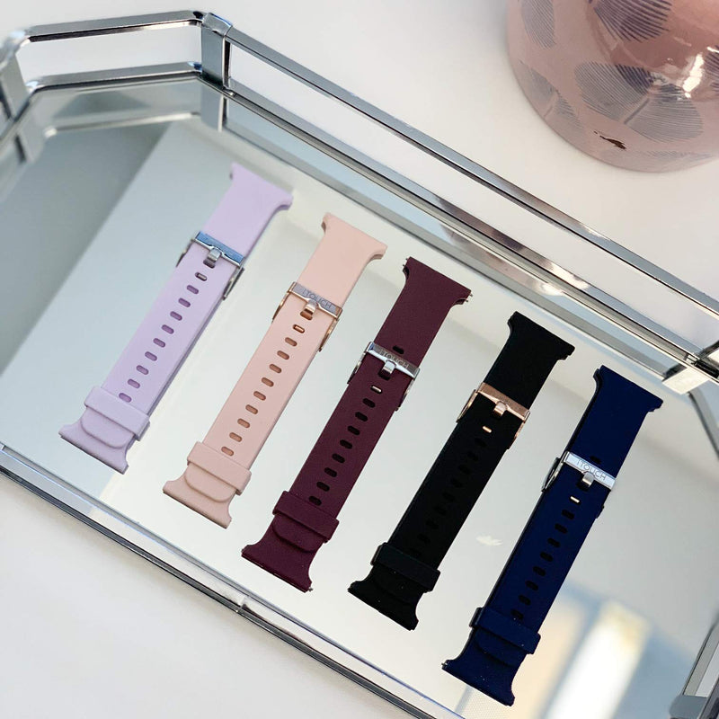 [Australia - AusPower] - iTouch Air Special Edition Women's Leather Straps, Replacement Smartwatch Straps, Compatible ONLY with The iTouch Air SE Blush Silicone 