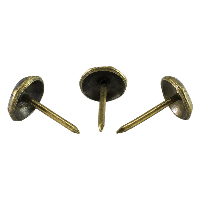 [Australia - AusPower] - Decotacks® Hammered Upholstery Nails/Tacks 7/16" - 100 Pcs [Antique Brass Finish] DX5611AB 