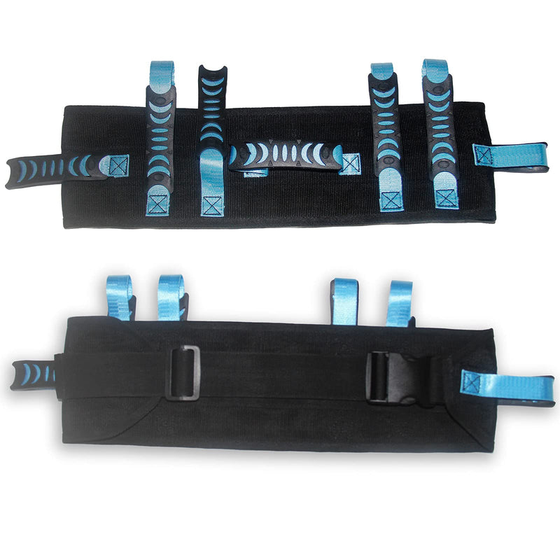 [Australia - AusPower] - KkaFFe Gait Belt with Handles, Transfer Belt for Elderly, Patient Gait Belts, Transfer Belt Assist, Gait Belts for Seniors, Upgraded Using Rubber Handles (Blue) Blue 