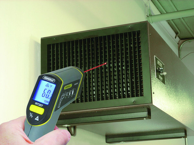 [Australia - AusPower] - General Tools IRT207 Laser Temperature Gun, Thermal Detector, 8:1 Mid-Range Infrared Thermometer 