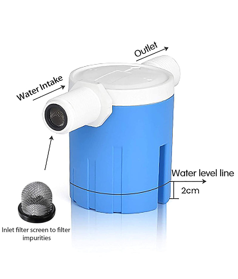[Australia - AusPower] - IMXMI 3/4" Automatic Water Level Control Valve Inside Type,Side Inner Water Automatic Float Valve Water Level Control Valve Uesd for Water Tank, Solar Energy, Auto Pot, Aquarium 3/4" Side Inner 