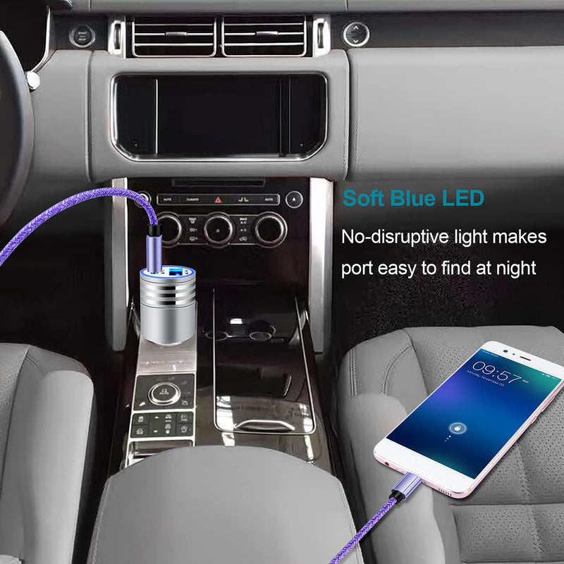 [Australia - AusPower] - USB C Car Charger Fast Charging C Cord for Samsung Galaxy S22 S21 Ultra/S21+/S20 FE/Note 21 Plus 20 S10e S9 A01 A71 A72 A52 A32,LG V60 K51 V50 V40 V30,Oneplus 9 Pro 8 8T 7,30W Phone Automobile Adapter Silver 
