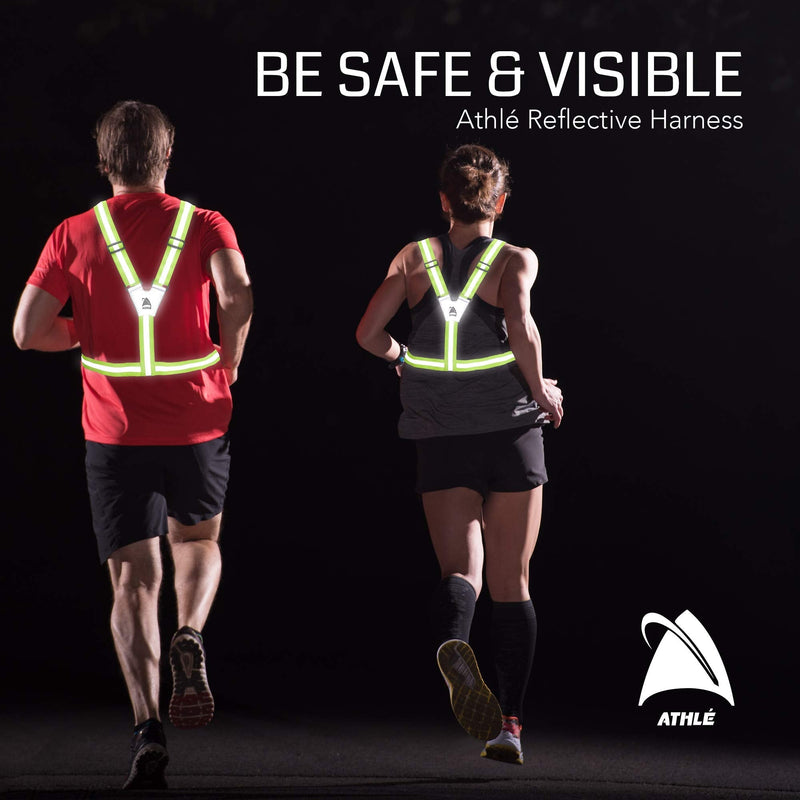 [Australia - AusPower] - Athlé Reflective Vest with Phone Holder - High Visibility Vest for Safe Running, Jogging, Dog Walking, Biking and More 