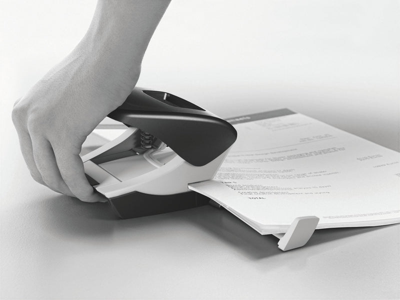 [Australia - AusPower] - Leitz Hole Punch, 30 Sheets, Guide Bar with Format Markings, Metal, NeXXt Range, 50080095 - Black 