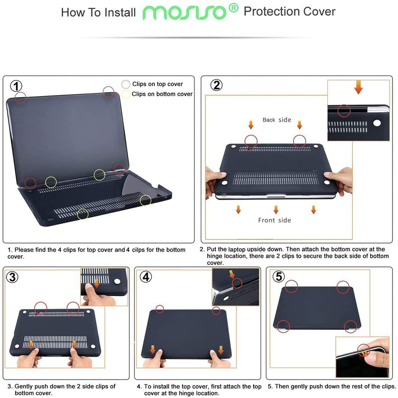 [Australia - AusPower] - MOSISO Compatible with MacBook Pro 13 inch Case with CD-ROM (Model: A1278, Old Version Release 2012-2008), Plastic Pattern Hard Shell Case & Keyboard Cover & Screen Protector, Green Forest 