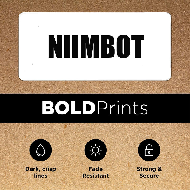 [Australia - AusPower] - NIIMBOT D11 Label Maker Tape, Adapted Label Print Paper for D110 Label Maker, 5 Rolls Self-Adhesive Label Sticker 