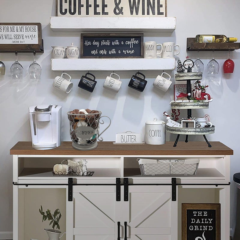 [Australia - AusPower] - MFBJXC Coffee Pods Storage Basket, Coffee Pod Capsule Storage Holder for 35 K Cup Organizer, Coffee Basket Decor for Coffee Bar Countertop-Sliver Sliver 