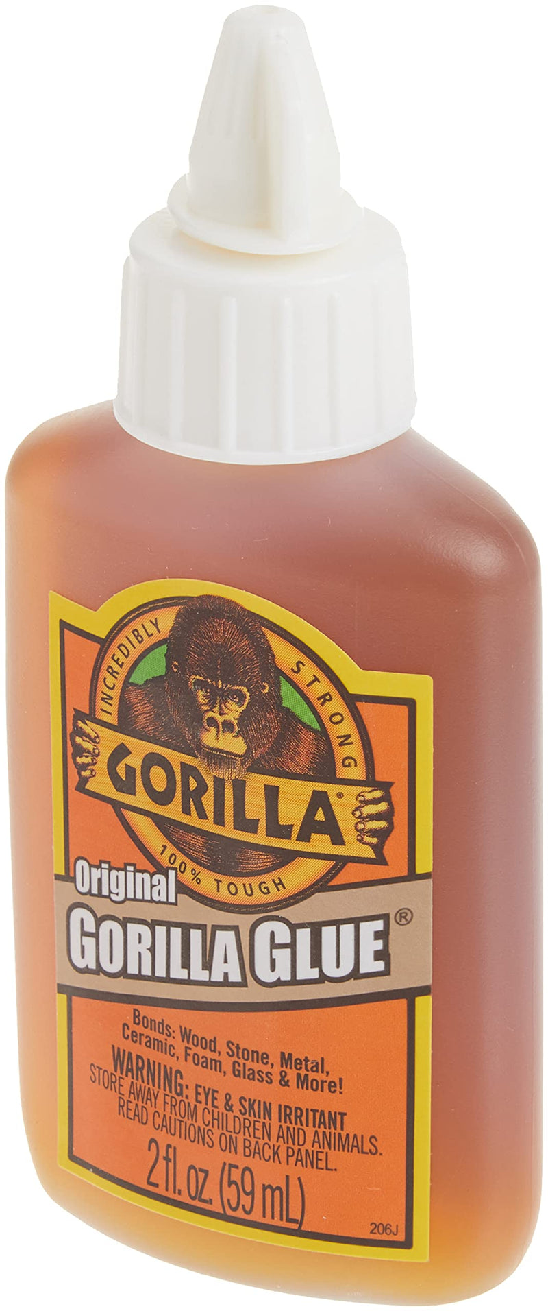 [Australia - AusPower] - Gorilla Original Gorilla Glue, Waterproof Polyurethane Glue, 2 Ounce Bottle, Brown, (Pack of 1) 1 - Pack 