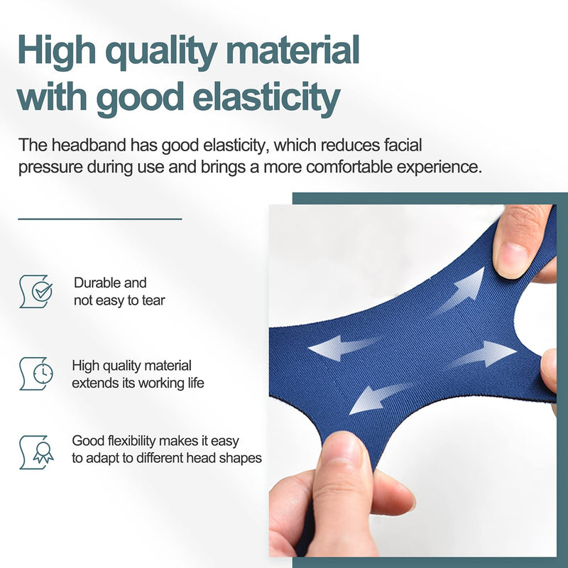 [Australia - AusPower] - 2PCS Headgear Strap Compatible with Most Mask, Universal Comfortable and Elasticity Replacement Headgear for Achieving Good Seal, Blue 