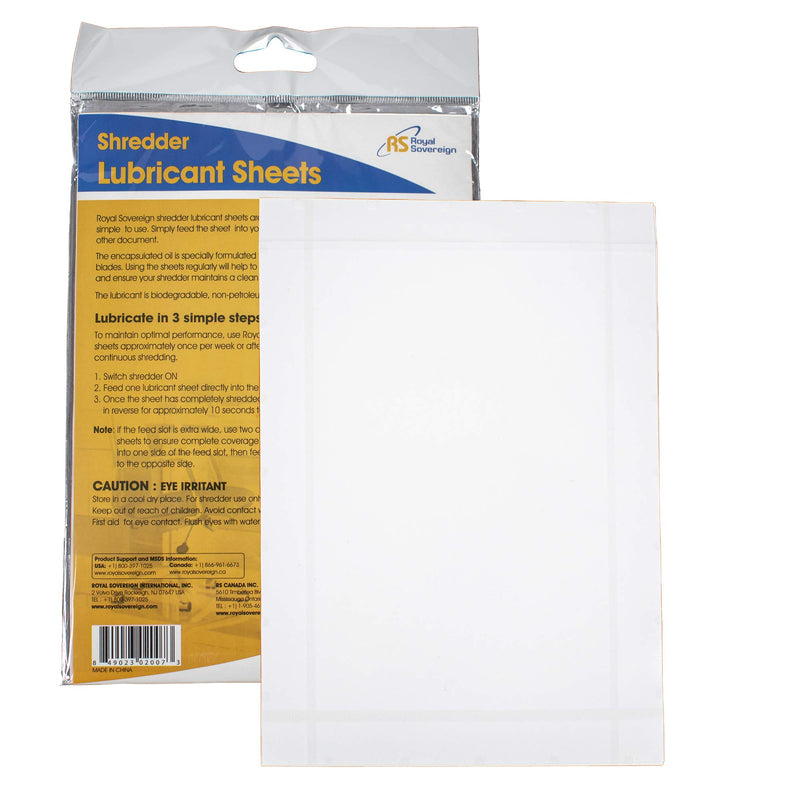 [Australia - AusPower] - Royal Sovereign Shredder Lubricant Sheets, 10-Pack (RS-SLS) 