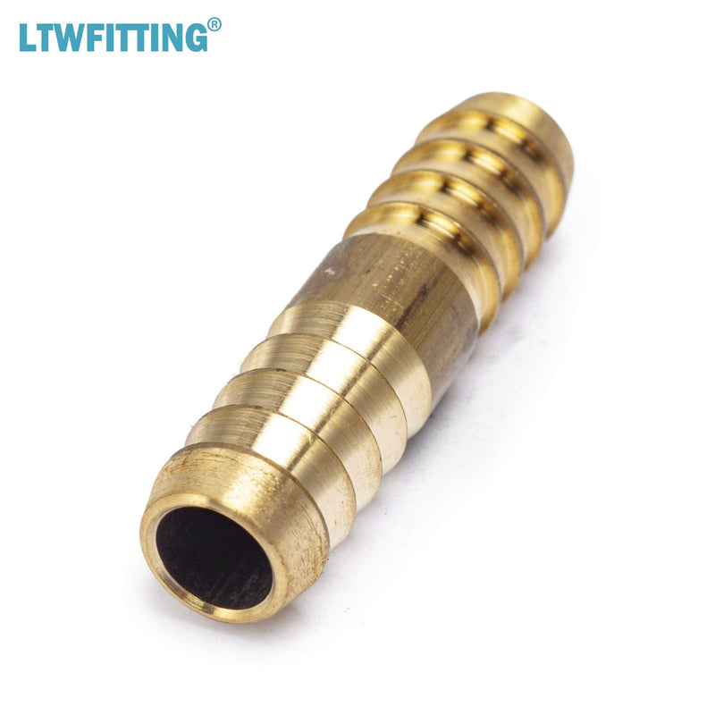 [Australia - AusPower] - LTWFITTING Brass Barb Splicer Mender 3/8-Inch ID Hose Fitting Air Water Fuel Boat(Pack of 5) 