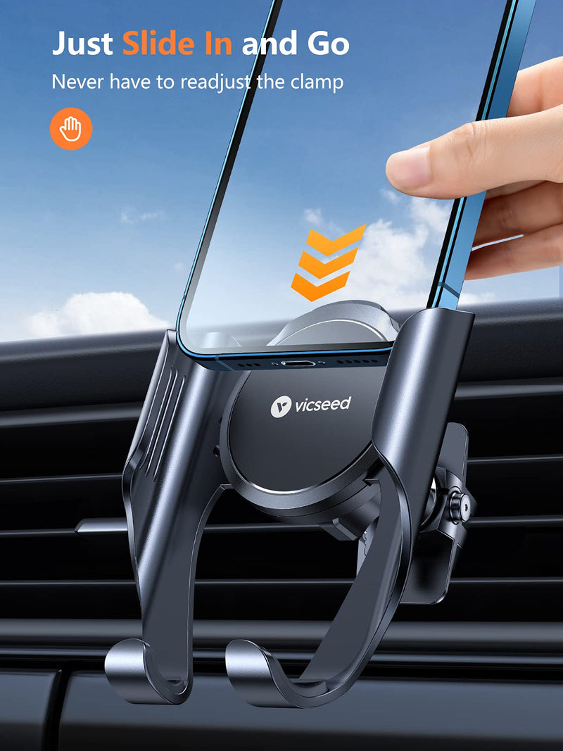 [Australia - AusPower] - VICSEED Car Phone Mount, Air Vent Phone Holder for Car, Handsfree Cell Phone Car Mount Fit for iPhone 13 12 Pro Max Mini SE 11 Pro Max XR Xs Max Xs X 8 