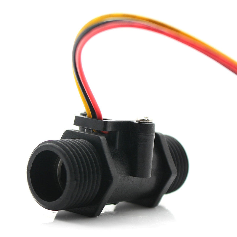 [Australia - AusPower] - Fankerba G1/2" Water Flow Sensor, High Precision Water Cooling Turbine Flowmeter G1/2 / DN15 (1-30L/min) 