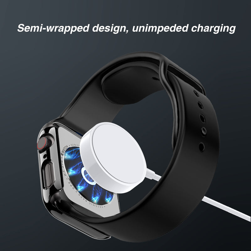 [Australia - AusPower] - Ailun Compatible with Apple Watch Series 7 [41mm] case Full Coverage Hard PC Case with Tempered Glass Screen Protector 2 Pack 41MM 