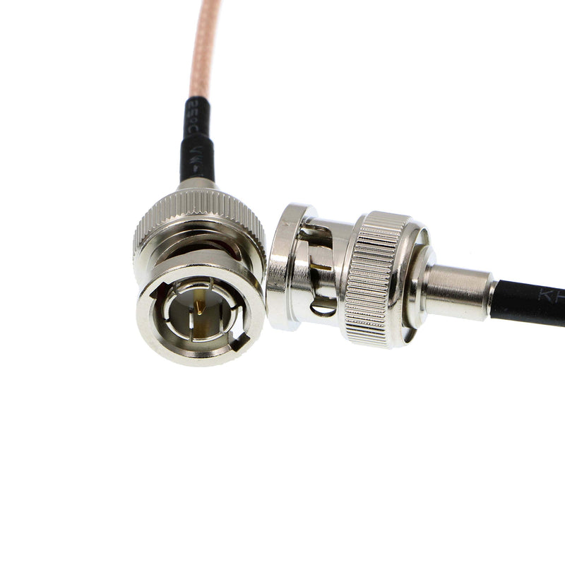 [Australia - AusPower] - Uonecn HD-SDI Video Cable RG179 BNC Male to Male 75ohm MegaFlex for Blackmagic HyperDeck Shuttle and BMCC BMPC Hyperdeck Cameras 24'' 60cm Double Straight BNC Pink 