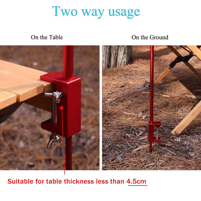 [Australia - AusPower] - Hikeman Folding Lantern Stand Pole Portable Lamp Stand Hook Collapasible Light Stand Holder for Camping Fishing Picnic BBQ Outdoor Activities Black 