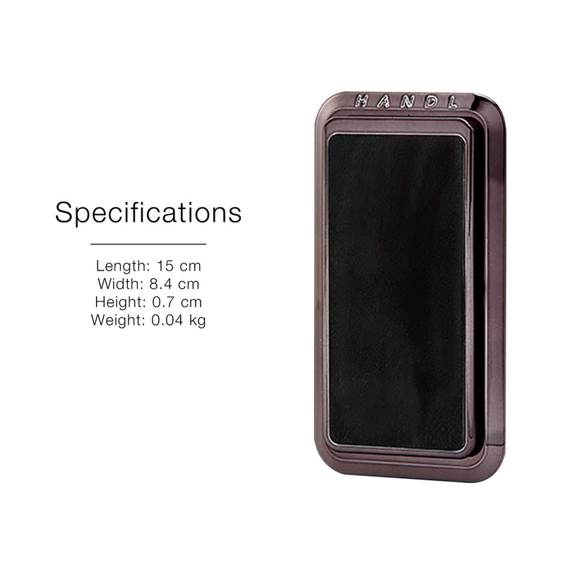 [Australia - AusPower] - HANDL New York HANDLstick Black Suede Grip and Stand for Smartphone 