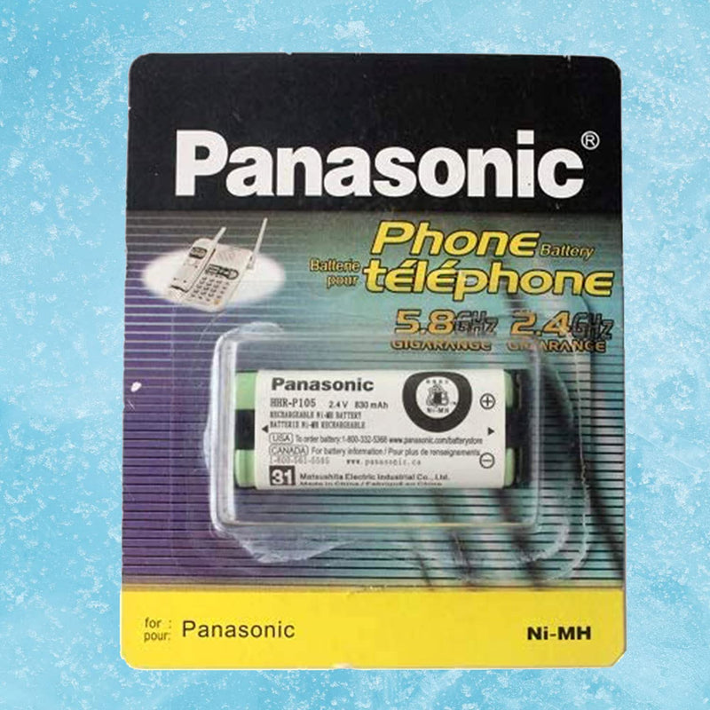 [Australia - AusPower] - 2 Pack HHR-P105 NI-MH Rechargeable Battery for Panasonic 2.4V 830mAh Battery for Cordless Phones 