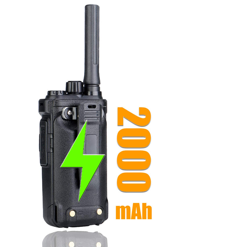 [Australia - AusPower] - Retevis RB26 GMRS Handheld Radio, 30CH Flashlight 2 Way Radio Long Range, 2000mAh Type-C Rechargeable Walkie Talkies Adults,GMRS Base Station Capable(1 Pack) 