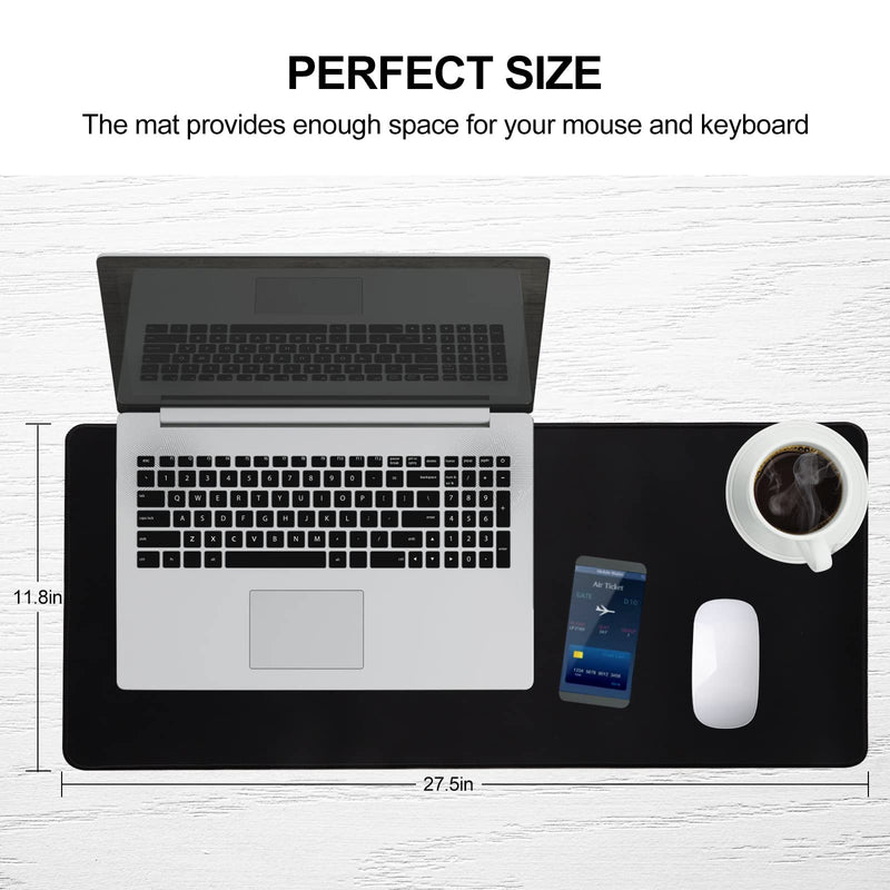 [Australia - AusPower] - Jahosin Large Gaming Mouse Pad with Stitched Edges,[27.5x11.8In] Extended Mouse Pad with Non-Slip Natural Rubber Base for Gamer/Desktop/Office/Home (70x30 Blackus) 70x30 Blackus 