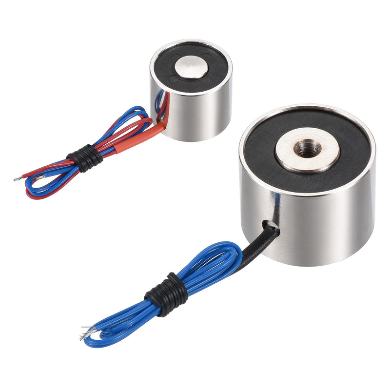 [Australia - AusPower] - MECCANIXITY DC 12V 200N DC 5V 50N Holding Electromagnet Sucking Disc Electric Lifting Magnet Solenoid 1 Set 