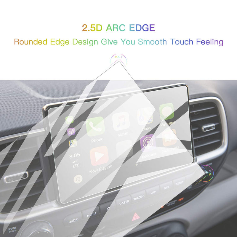 [Australia - AusPower] - Screen Protector Foils for 2020 2021 Venue Navigation Display Tempered Glass 9H Hardness Anti-Explosion & Scratch HD Clear Hyundai GPS LCD Protective Film 