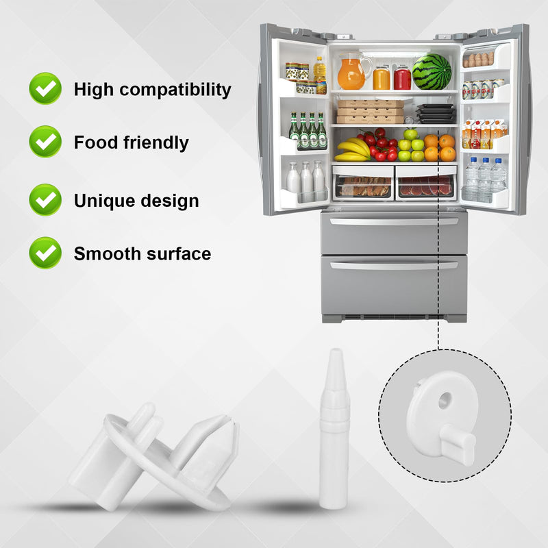[Australia - AusPower] - 4 Pack 241993101 Refrigerator Shelf Cover Support, Sturdy Fridge Drawer Bracket Replacement Part Compatible with Frigidaire Kenmore Sears for 1513081 240350802 AP4393090 AH2358879 PS2358879 EA2358879 
