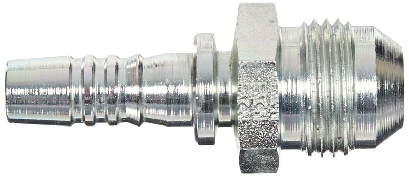 [Australia - AusPower] - Aeroquip 1SA8MJ6 Carbon Steel Global Crimp Hose Fitting Male JIC/SAE 37 Degree, 45 Degree Elbow, 1/2" Hose ID, 1/2" Tube Size 