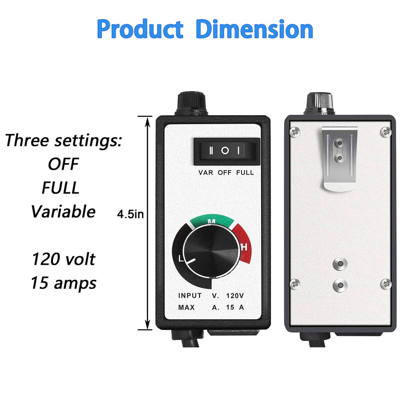 [Australia - AusPower] - For Router Fan Variable Speed Controller Electric Motor Rheostat AC 120V 