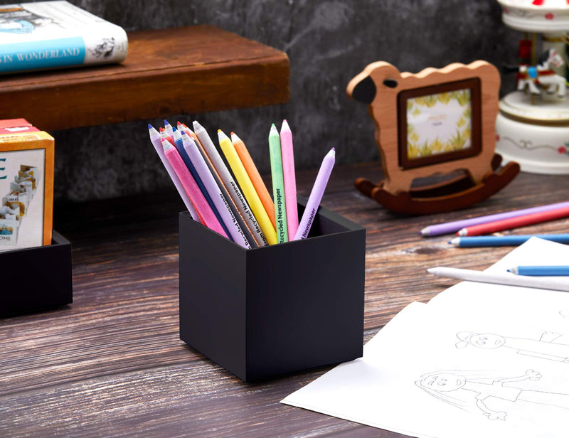 [Australia - AusPower] - Bostitch Office Konnect Pencil Cup Desk Organizer, Pen Cup, 2-Pack, Black Pencil Cup, 2-Pack 