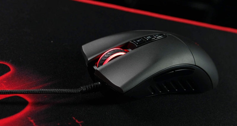 [Australia - AusPower] - Bloody SP30 Ergonomic Optical Switch Gaming Mouse - Fastest Mouse Switch in Gaming - Enthusiast Grade 3360 Sensor - 8 Programmable Buttons - Non-Slip Rubberized Black - 12,000 DPI 