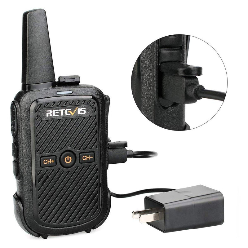 [Australia - AusPower] - Retevis RT15 Mini Walkie Talkie 3 Pack,Small 2 Way Radios Walkie Talkies Long Range,Compact,Walky Talky Rechargeable for Family School Camping Hiking 