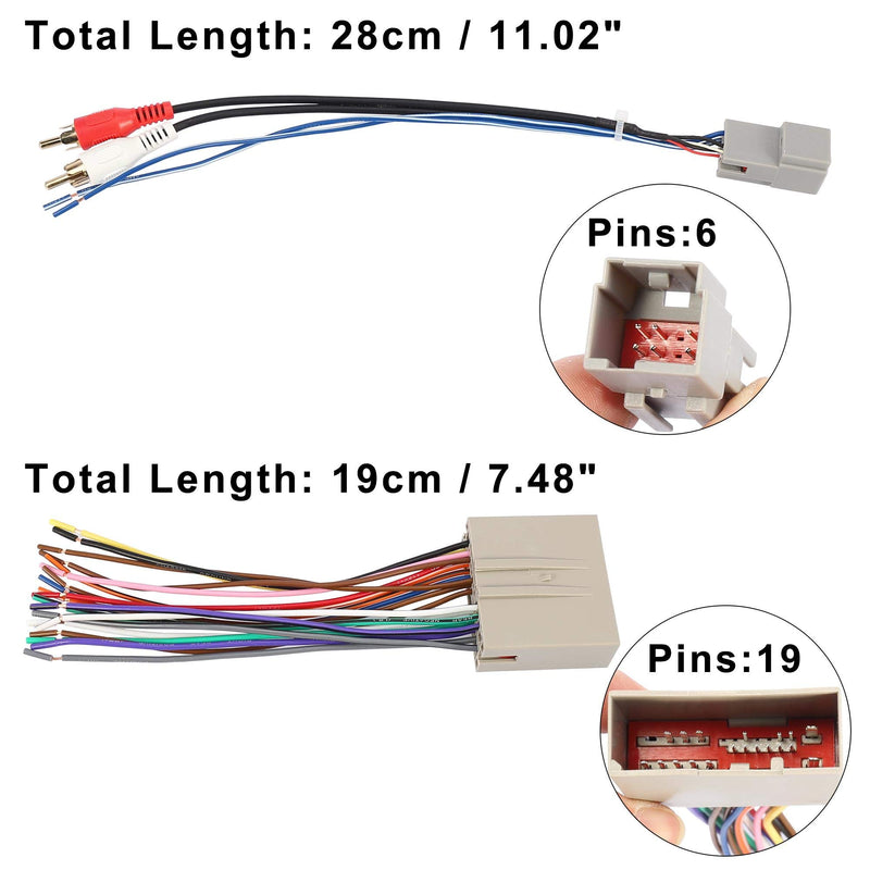 [Australia - AusPower] - X AUTOHAUX 70-5521 Car Stereo CD Player Wiring Harness Wire Radio Adapter Install Plug Set for Ford Focus 2005-2007 