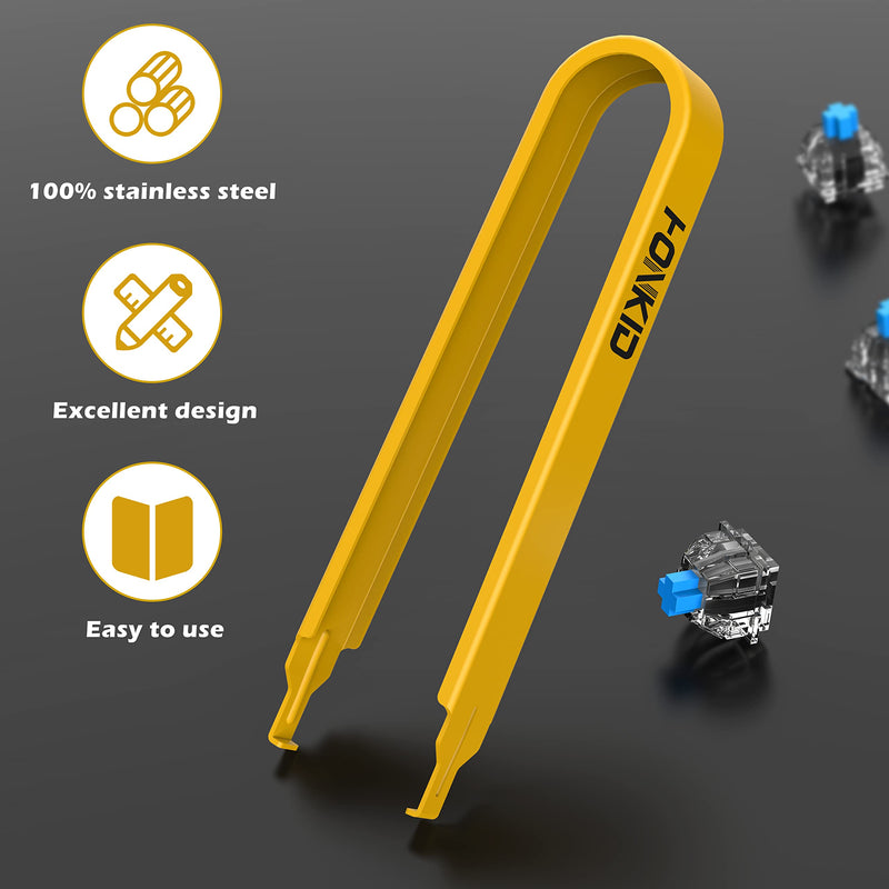 [Australia - AusPower] - HONKID Switch Puller,Stainless Steel Key Remover for Replacement Mechanical Gaming Keyboard Switches 