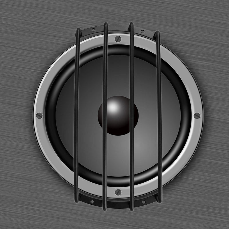 [Australia - AusPower] - X AUTOHAUX Universal 12 Inch Black Metal Car Bar Grille Subwoofer Speaker Grill Cover Guard 