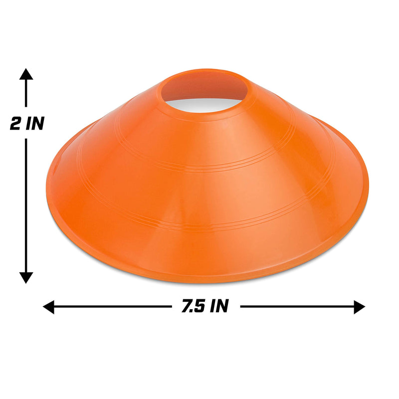[Australia - AusPower] - GoSports Agility Training Sport Cone 20 Pack with Tote Bag - Low Profile Field Markers for Kids and Adults 