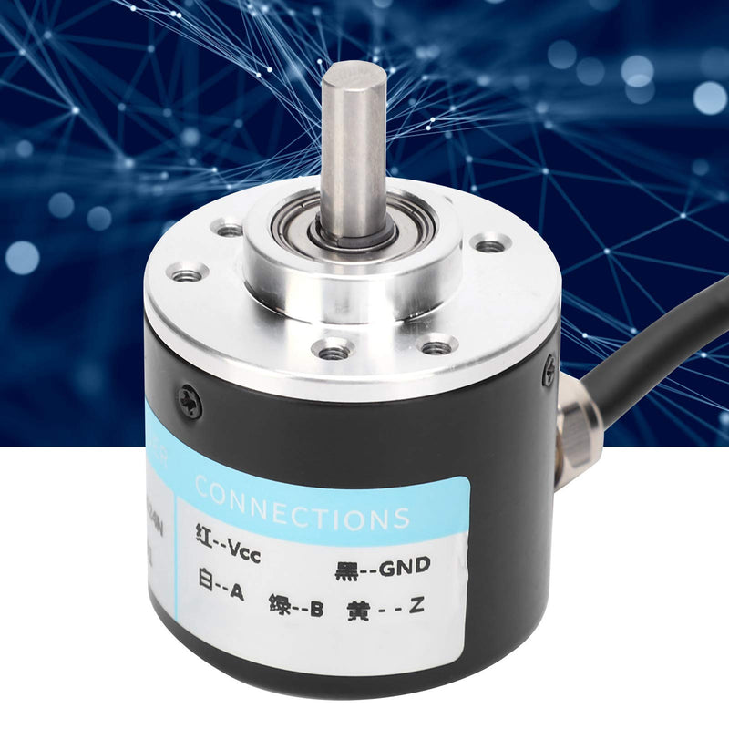 [Australia - AusPower] - DC5-24V Incremental Optical Rotary Encoder Solid Shaft ABZ 3?Phase Motion Controls Component 30KHZ 1000B/1024B (1024Z) 1024Z 