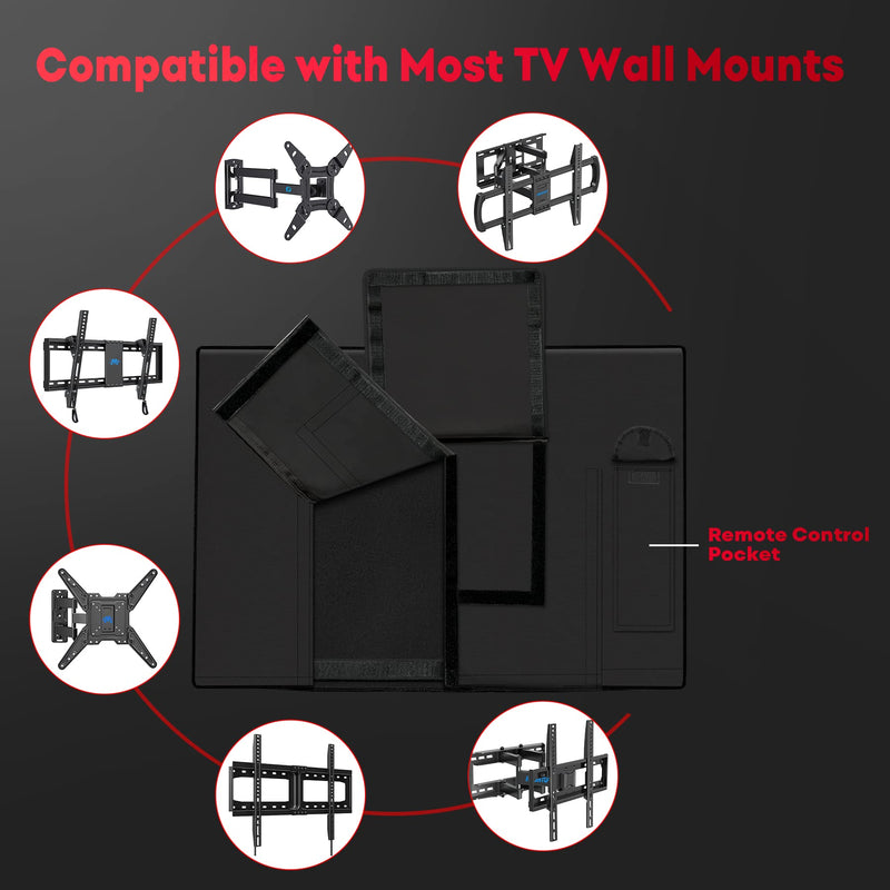 [Australia - AusPower] - Zettum Outdoor TV Cover 48 Inch - 600D TV Cover Weatherproof & Waterproof for 46 to 48 Inch Outdoor TV, Heavy Duty TV Enclosure Protector for Outside Flat Screen TV (Size: 46"L x 6"D x 29"H) 46" - 48" TV 
