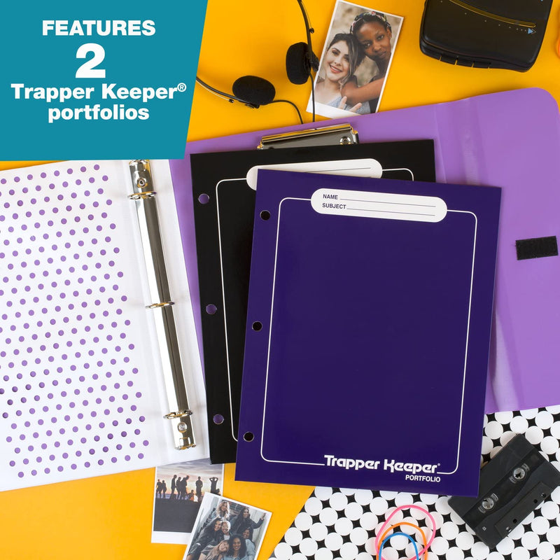 [Australia - AusPower] - Trapper Keeper Binder, Retro Design, 1 Inch Binder Includes 2 Folders and Extra Pocket, Metal Rings and Spring Clip, Secure Storage, Palm Trees, Mead School Supplies (260038FDE1-ECM) 