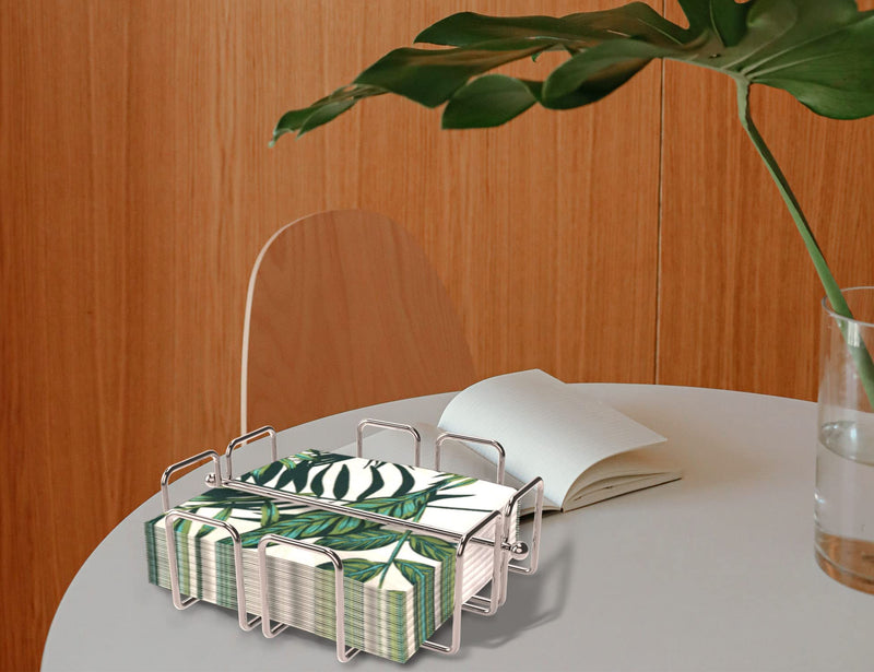 [Australia - AusPower] - LEVIMETREE Flat Napkin Holder - Stainless Steel Napkin Holders for Tables Modern Serviette Holder Tissue Dispenser Perfect for Outdoor Events - Dining Table Napkin Holder, Lazy Susans Napkin Holder 