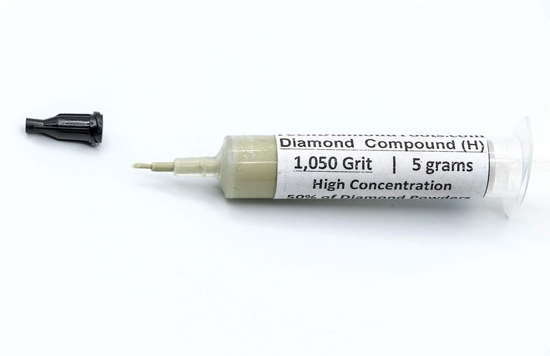 [Australia - AusPower] - TechDiamondTools Diamond Lapping Paste Polishing Compound 1050 Grit Mesh 12-20 Microns Lapidary Paste for Rock Glass Metal Jewelry Resin Marble with High Concentration of Diamond Powder USA Made 1,050 grit / 12 - 20 microns 