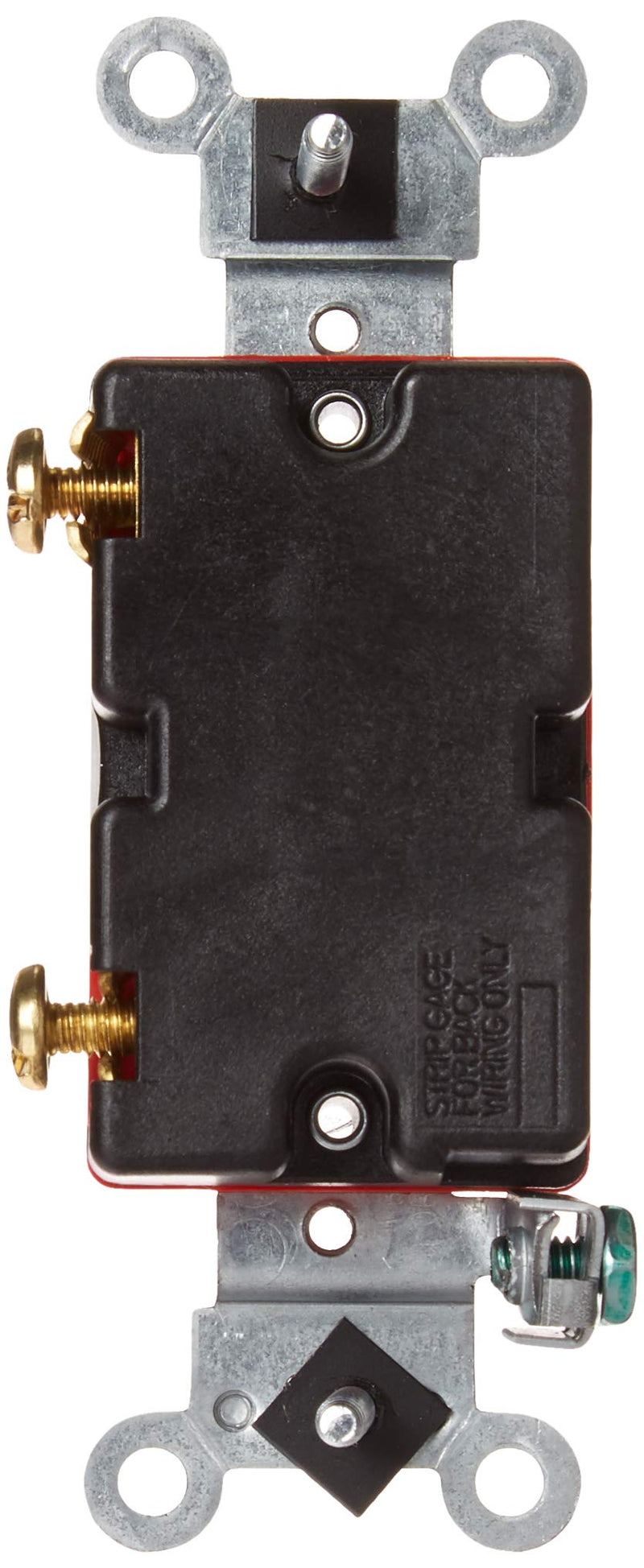 [Australia - AusPower] - Leviton 1221-2IL 20-Amp, 120/277-Volt, Toggle Locking Single-Pole AC Quiet Switch, Extra Heavy Duty Spec Grade, Ivory , Brown Image 