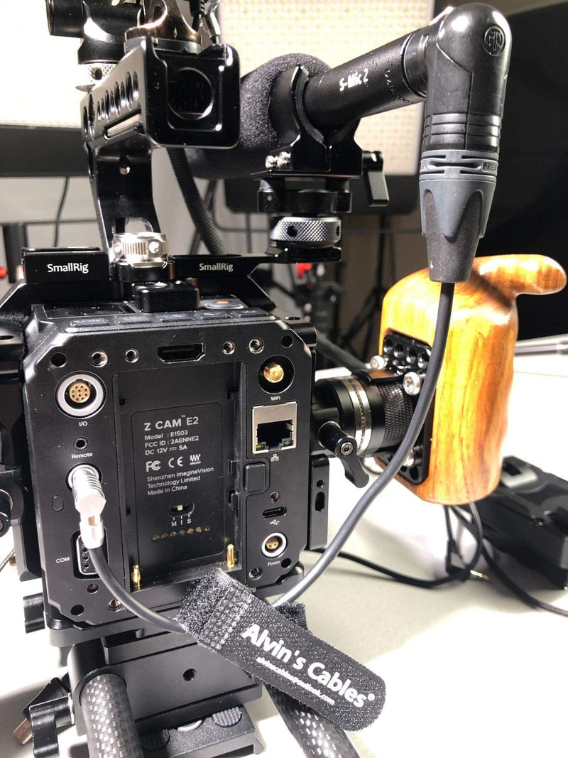 [Australia - AusPower] - Alvin's Cables 5 Pin 00 Right Angle Male to XLR 3 Pin 90 Degree Female Audio Cable for Z CAM E2 Camera 