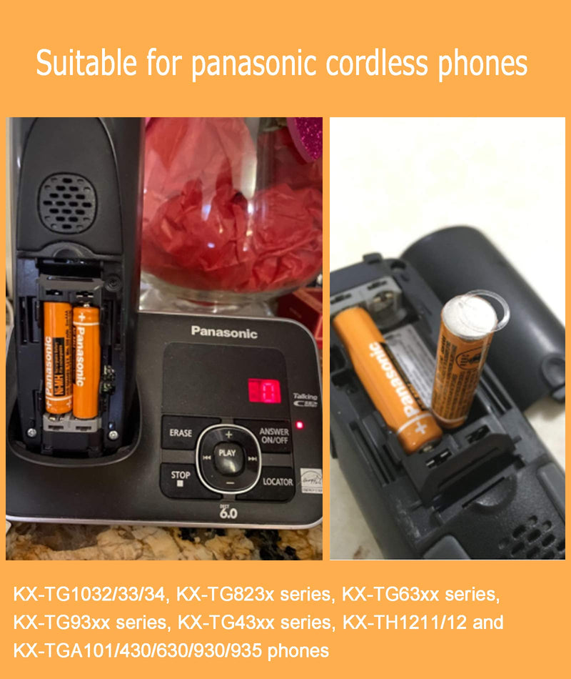 [Australia - AusPower] - 6 Pack HHR-55AAABU NI-MH Rechargeable Battery for Panasonic 1.2V 550mAh AAA Battery for Cordless Phones 