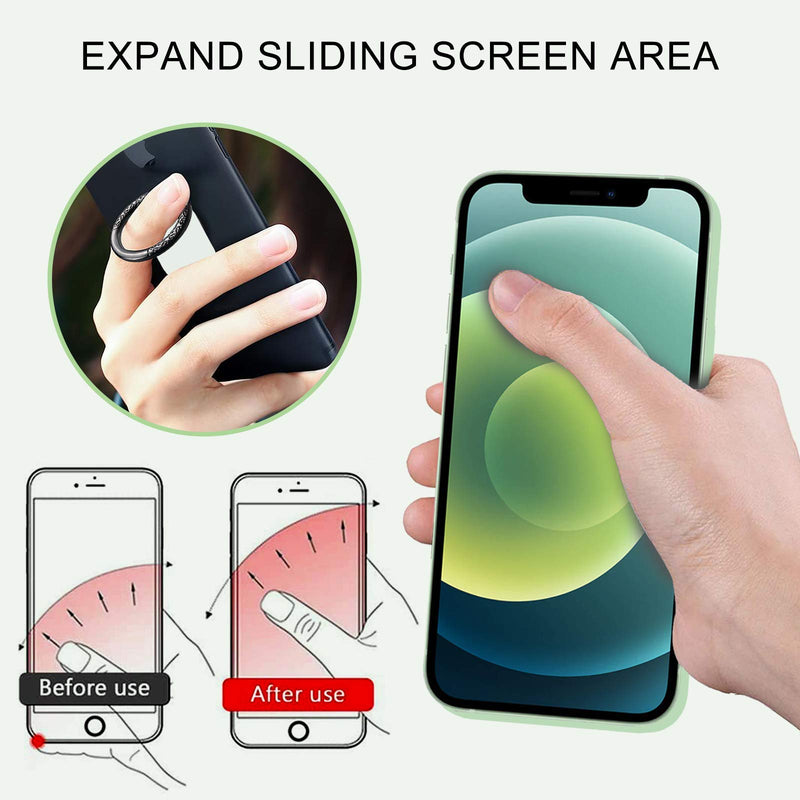 [Australia - AusPower] - YDY 3 Pack Floral Ring Phone Holder Grip Transparent, Reusable Phone Holder with Strong Glue,Three Pack Cell Phone Holder Stand for Smartphones,Tablets,Pads (Marble or Flowers) (flower3) flower3 