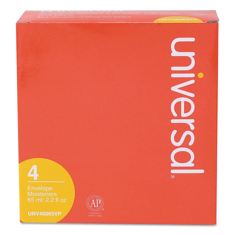 [Australia - AusPower] - Universal 46065VP Envelope Moistener with Adhesive, 2.2 oz Bottle, Clear, 4/Pack 