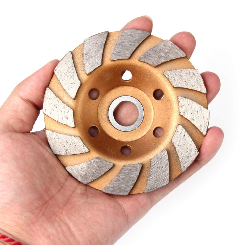 [Australia - AusPower] - 4 Inch Concrete Turbo Diamond Grinding Cup Wheel 12 Segs Heavy Duty Angle Grinder Wheels for Angle Grinder 