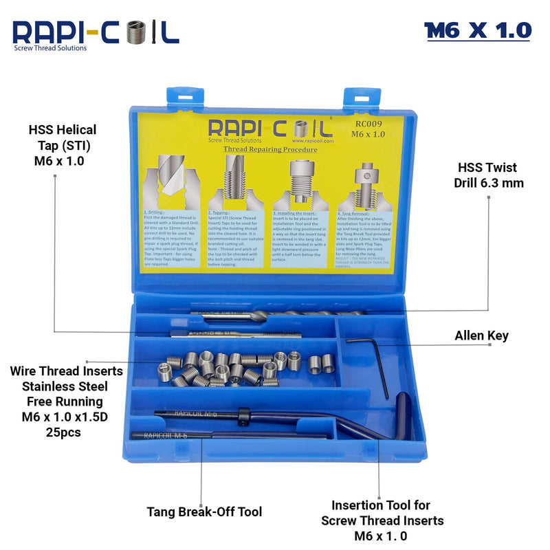 [Australia - AusPower] - Thread Repair Kit M6 x 1.0 | RAPICOIL® 